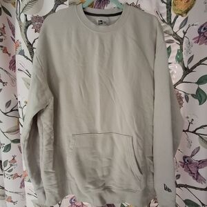 New Era Unisex Cream Crewneck Sweater